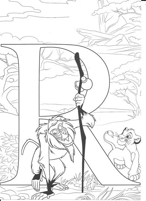 Disney Alphabet Coloring Page 202 File For Free