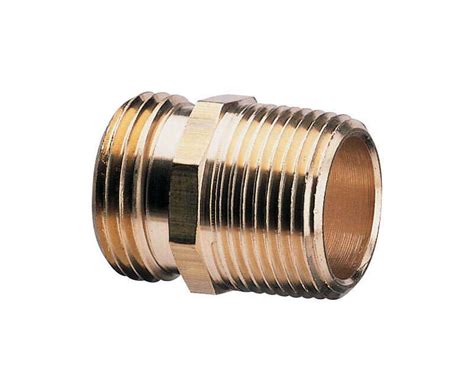 Gilmour 34 In Brass Threaded Double Male Hose Connector Ace Hardware