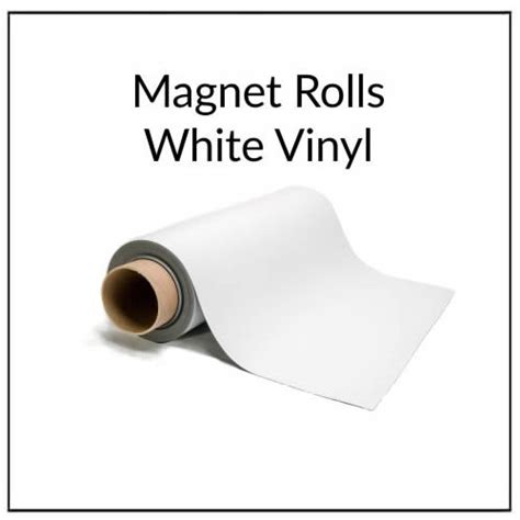 Extra Wide Magnetic White Vinyl Rolls Hsmag