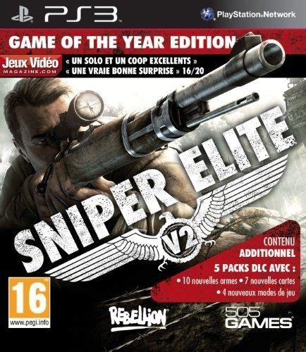 Sniper Elite V2 Edition Game Of The Year Ps3 Jeu Occasion Pas
