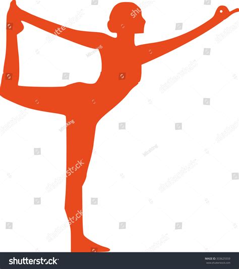 Yoga Pose Silhouette Stock Vector Royalty Free 333625559 Shutterstock