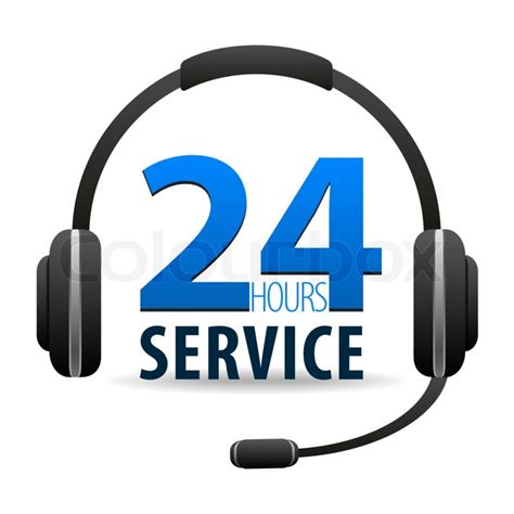 Specific job assignments will require day, evening, weekend or holiday hours. Service Call center - around the clock ... | Stock image ...