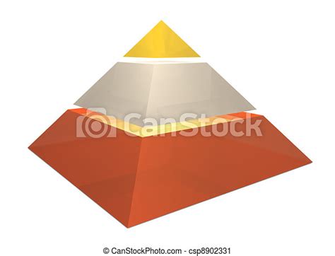 3d Pyramid Chart 3d Render Pyramid Chart Bitmap Illustration Canstock
