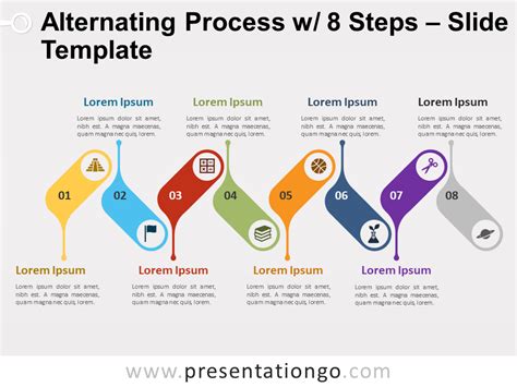 Serpentine Process Diagram For PowerPoint PresentationGO