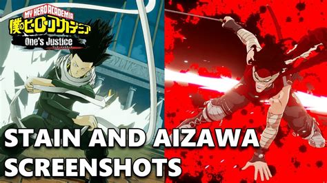 My Hero Academia Ones Justice Stain And Aizawa Screenshots Youtube