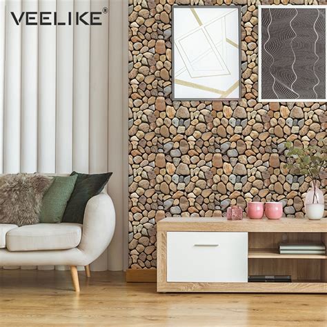 3d Decorative Wall Panel Brick Stone Self Adhesive Wall Papers Home