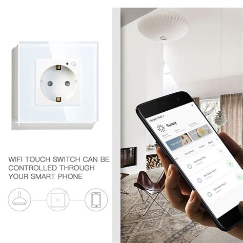 Tuya Smart WiFi Wall Socket With Alexa And Google Voice Control