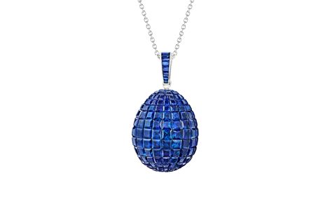 Shop Mosaic Sapphire Pendant By Fabergé
