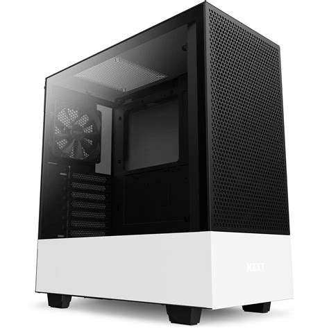 Nzxt H Flow Compact Atx Mid Tower Pc Gaming Case Perforated Front Panel Tempered Glass