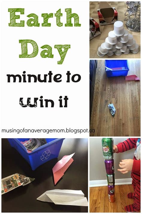 Earth Day Minute To Win It Earth Day Projects Earth Day Games Earth