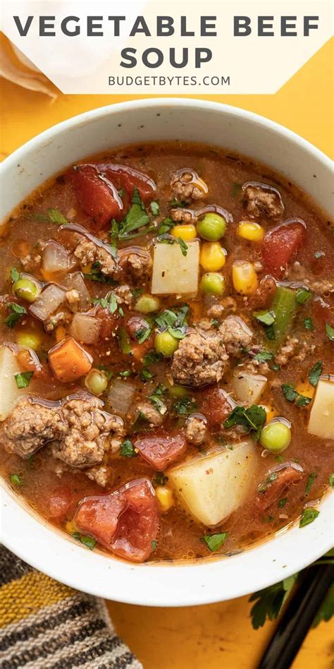 Easy Vegetable Beef Soup Budget Bytes
