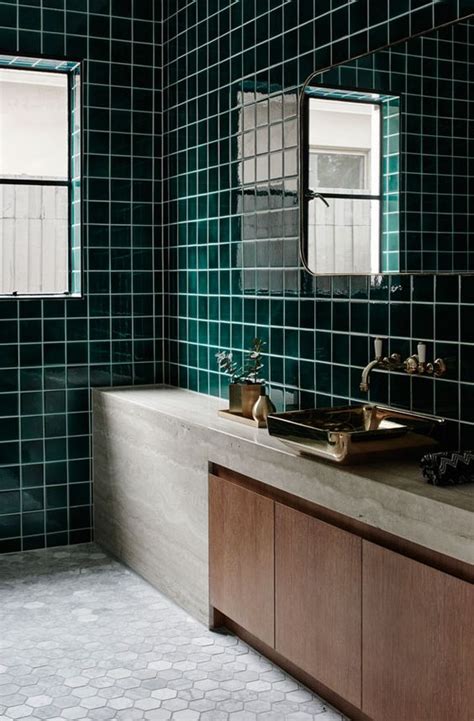 Did you scroll all this way to get facts about bathroom tiles green? 25 Ways To Incorporate Green Into Bathroom Decor - DigsDigs
