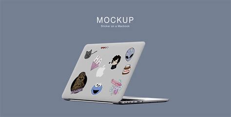 This laptop sticker mockup set allows you to quickly display your designs and layouts into a digital photo realistic showcase. Free Mockup Sticker on a Macbook on Behance