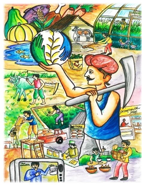 Check spelling or type a new query. Simple Maunlad Na Bansa Drawing : July - harvest in the ...