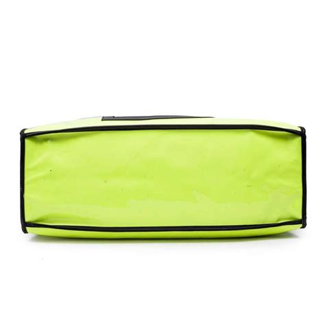 #delvaux #bags #leather #hand bags #satchel. DELVAUX Tote Bag in Yellow Fluorescent Patent Canvas at ...