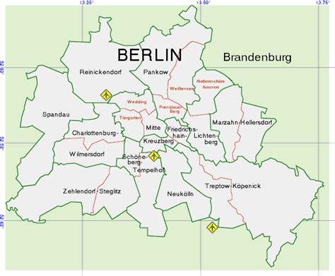 Map Of Berlin Free Printable Maps