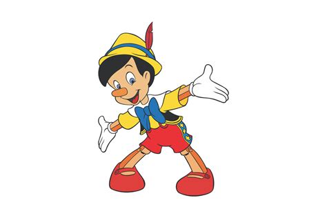 Free cartoon character vector download in ai, svg, eps and cdr. Pinocchio Vector