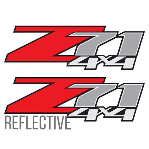 Buy Z71 4x4 Decals Reflective For Silverado Z71 1500 2500 Gmc Sierra