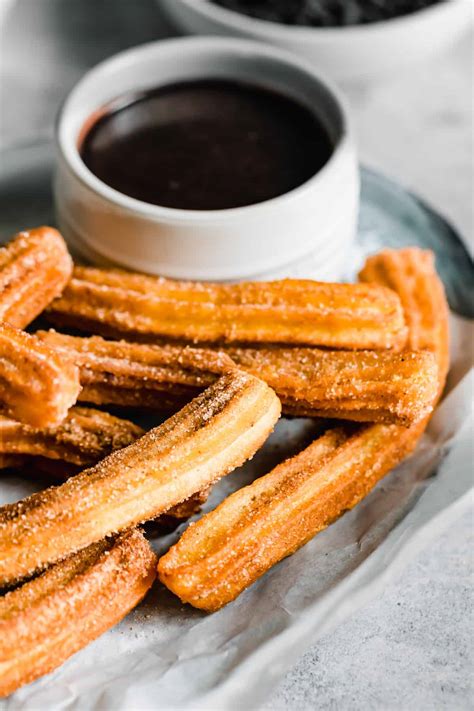 Homemade Churros With Chocolate Sauce Easy Weeknight Recipes