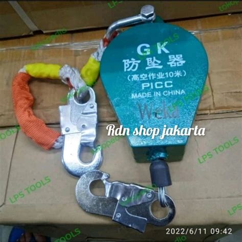 Jual Fall Arrester 10 Meter Retractable Lifeline Safety Provention 10