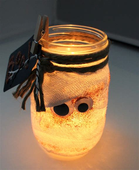 Diy Mummified Mason Jar Halloween Craft Tombow Usa Blog