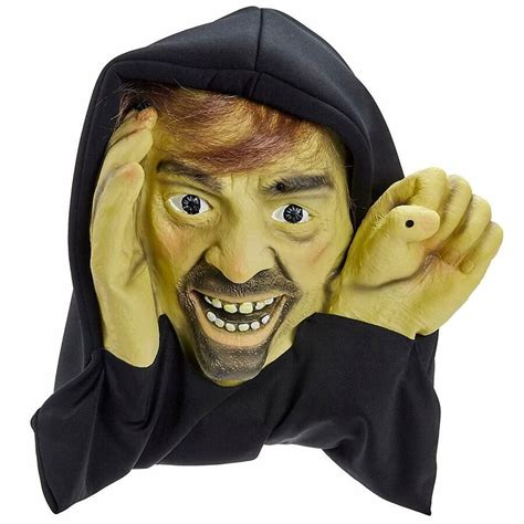 Scary Peeper Halloween Animated Decoration Prank With Creepy Face