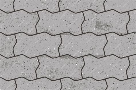 Premium Vector Seamless Pattern Of Pavement With Figured Interlocking