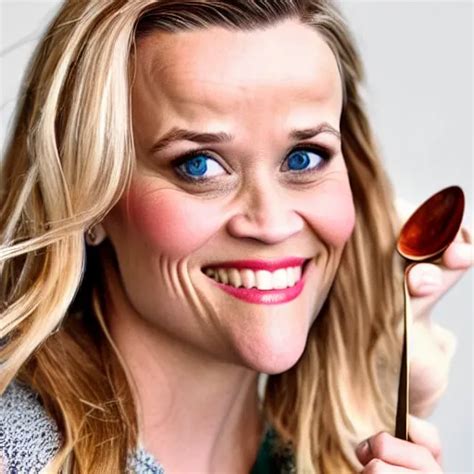 Reese Witherspoon Holding A Spoon Portrait K Mm Stable Diffusion Openart