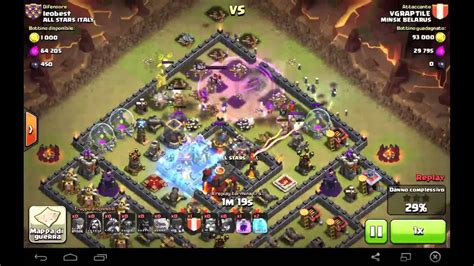 Clash Of Clans Difesa Contro GoWiPe 49 Clan War Attacck YouTube