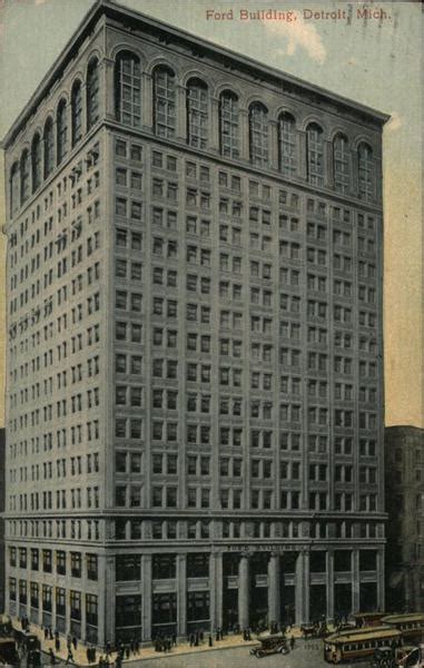 Ford Building Detroit Mi Postcard