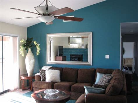 Wallpaper is my passion and quite possibly it's in my blood! Teal And Brown Living Room Decor - Modern House