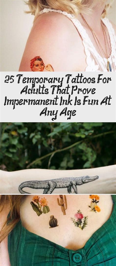 A little scotch tape works wonders if your new temporary ink has only been on for about 24 hours. 25 Temporary Tattoos For Adults That Prove Impermanent Ink ...