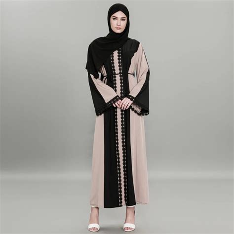 Muslim Embroidery Abaya Lace Cardigan Maxi Dress Long Robes Tunic Kimono Jubah Arab Ramadan