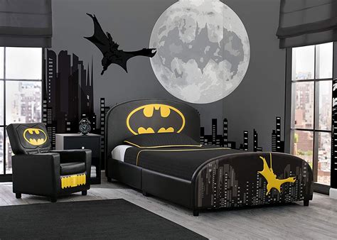 Delta Children Upholstered Twin Bed Dc Comics Batman Batman Bedroom
