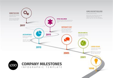 Timeline Template With Icons ~ Other Presentation Software Templates