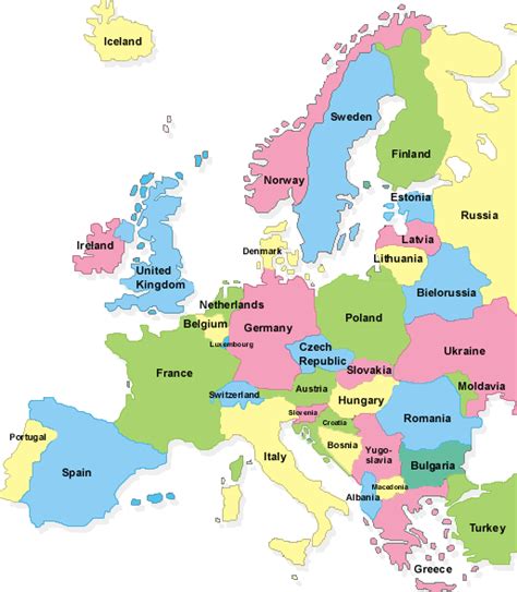 Karta Evrope Sa Drzavama Najve I Gradovi Evrope Mapa Evropa Karta