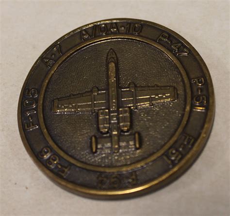 354th Fighter Squadron A 10 Wharthog Air Force Challenge Coin Rolyat