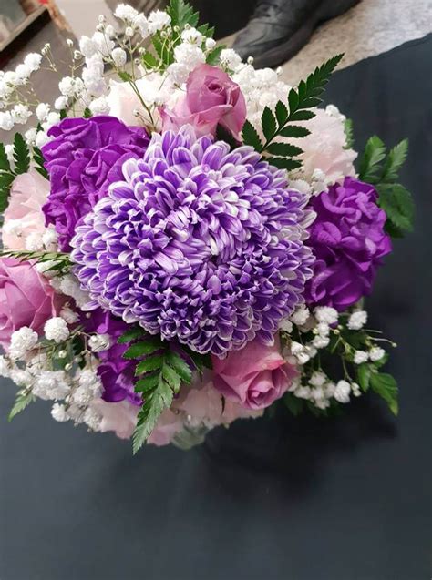 Purple Flower Bouquet Flower Shop Adelaide Flowers By Marisa
