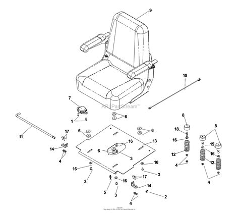 Dixon Speedztr 36 968999539 2007 Parts Diagram For Seat