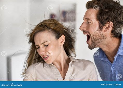 Angry Man Yelling At His Wife Stock Photo Image Of People Girl 61261566