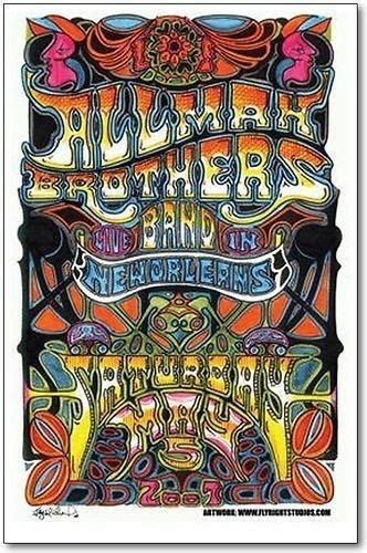 Pin By Durr Gruver On Allman Brothers Band Concert Posters Allman
