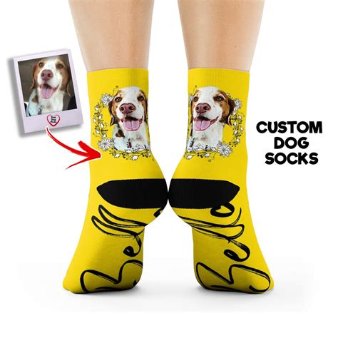 Dog Socks Put Your Dog On A Sock Custom Pet Socks Custom Etsy