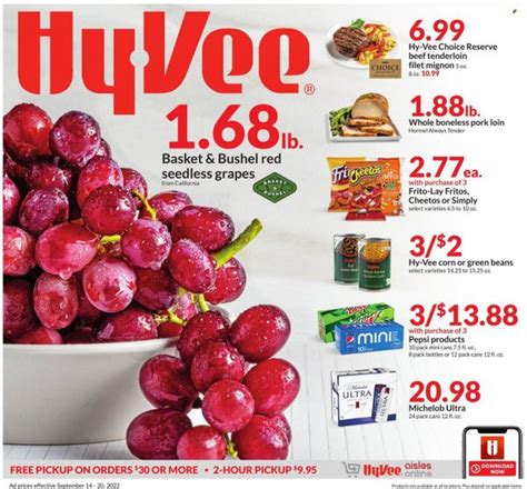 Hy Vee Ia Weekly Ad Flyer Specials September 14 To September 20 2022