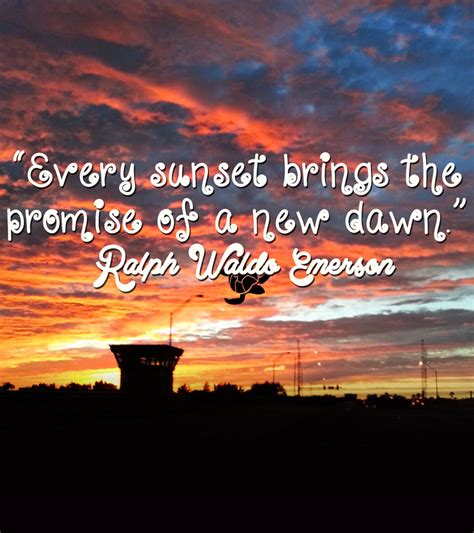 Love and romantic sunset quotes. Ralph Waldo Emerson Sunset Quote