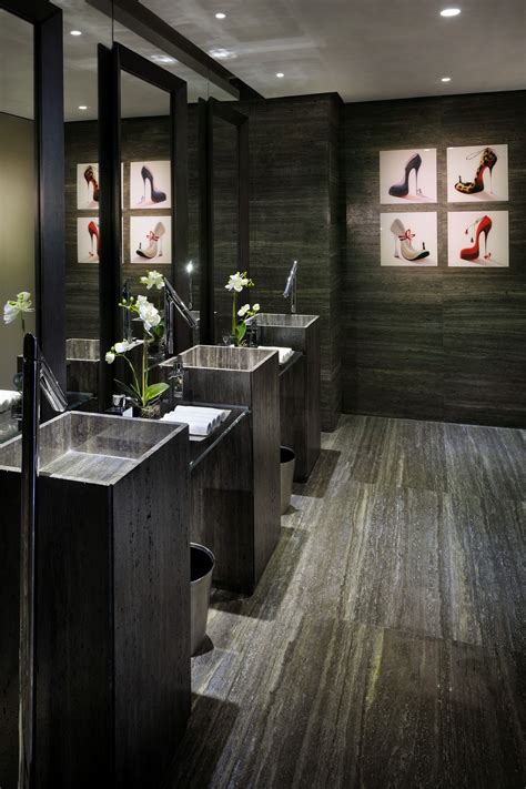 Luxury bathroom tiles are warmed with radiant heat to cozy up the room on even the coldest days. Pin by Draw Link on Bathroom & toilet | Restroom design ...