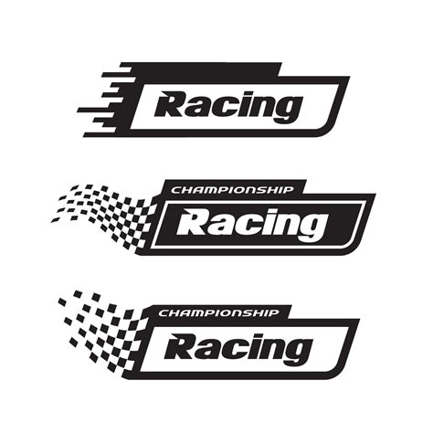 Race Flag Vector Icon Symbols Simple Design Racing Flag Logo Template