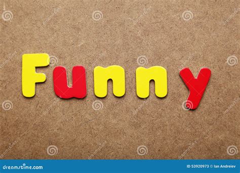 Funny Word Stock Photo Image 53920973