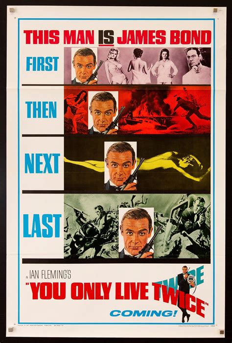 You Only Live Twice Vintage James Bond 007 Movie Poster