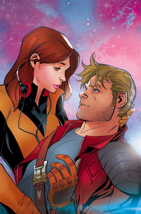 Shadowcat And Star Lord By Paco Medina Kitty Pryde Star Lord Marvel