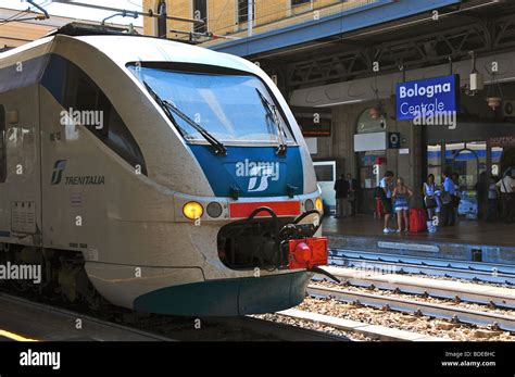 Italian Railways Train Trenitalia At Bologna Centrale Station